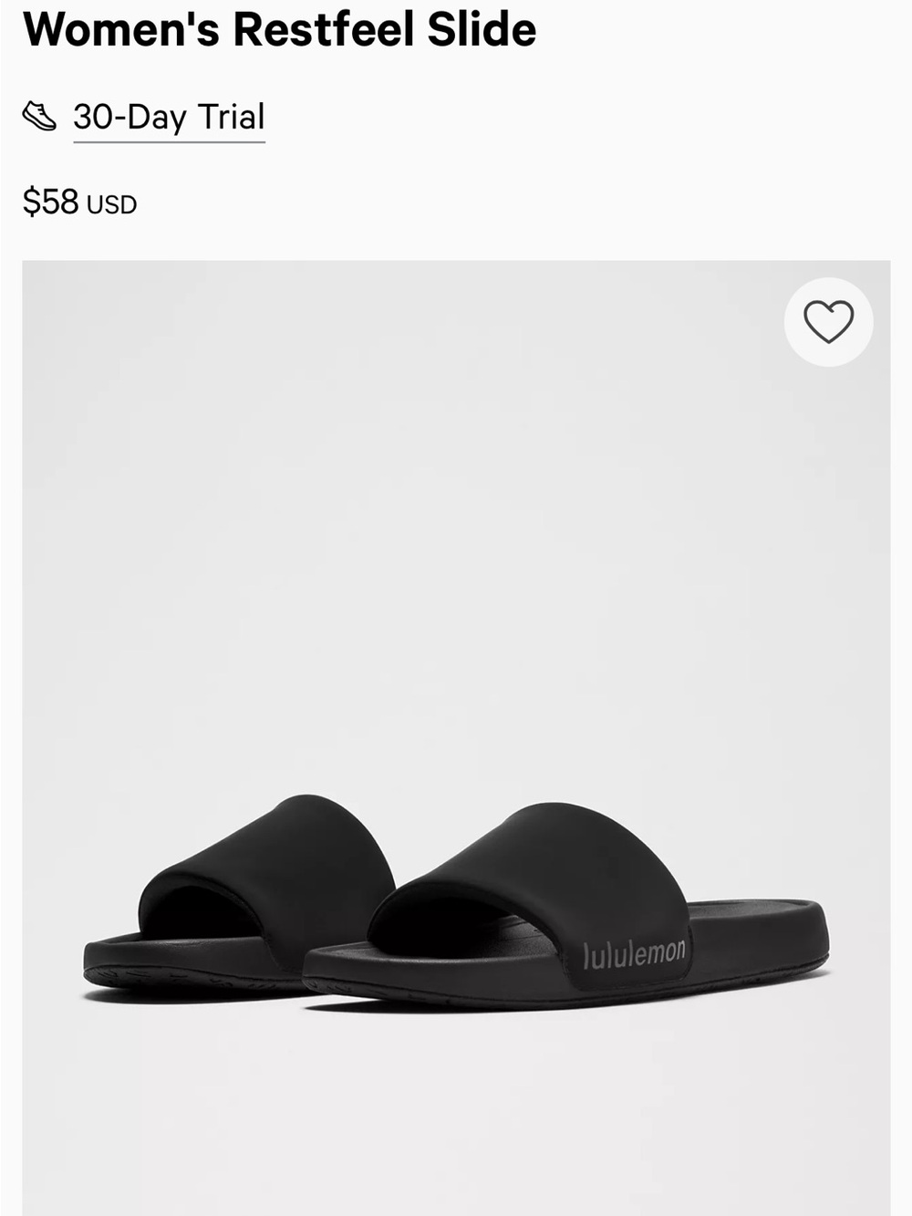 Lululemon Restfeel Slides